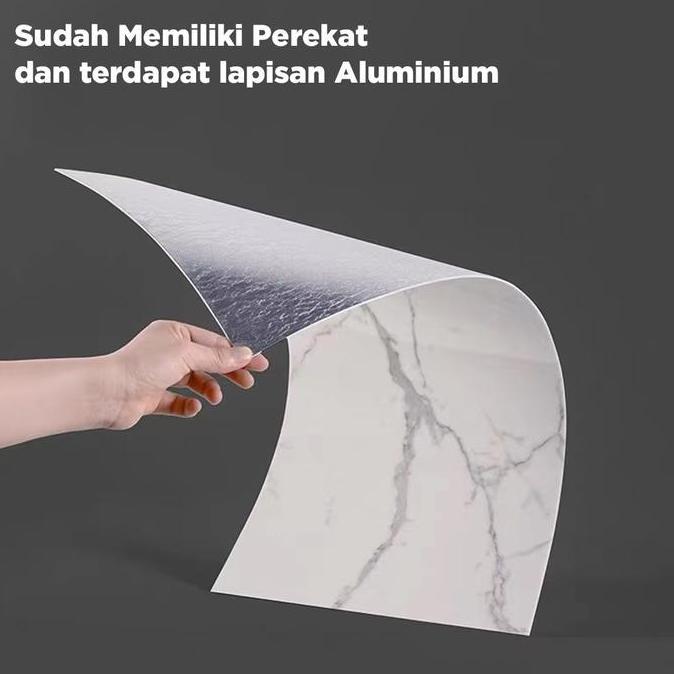 HOPTECH Paket 5 PCS Stiker Dinding Vinyl Marble Granit 30x60 cm Anti Air Waterproof Sticker Dekorasi