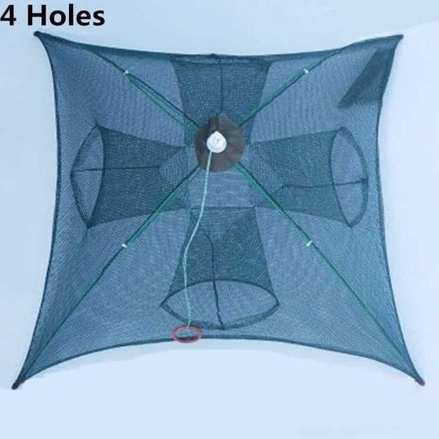 LADHUVHI Jaring Penangkap Ikan 4 Lubang Udang Kepiting Cumi Perangkap Ikan