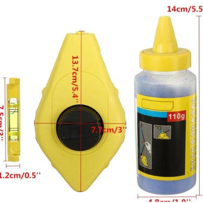 VINRYSA Benang Sipatan Ukur Tukang Set/ benang tukang set