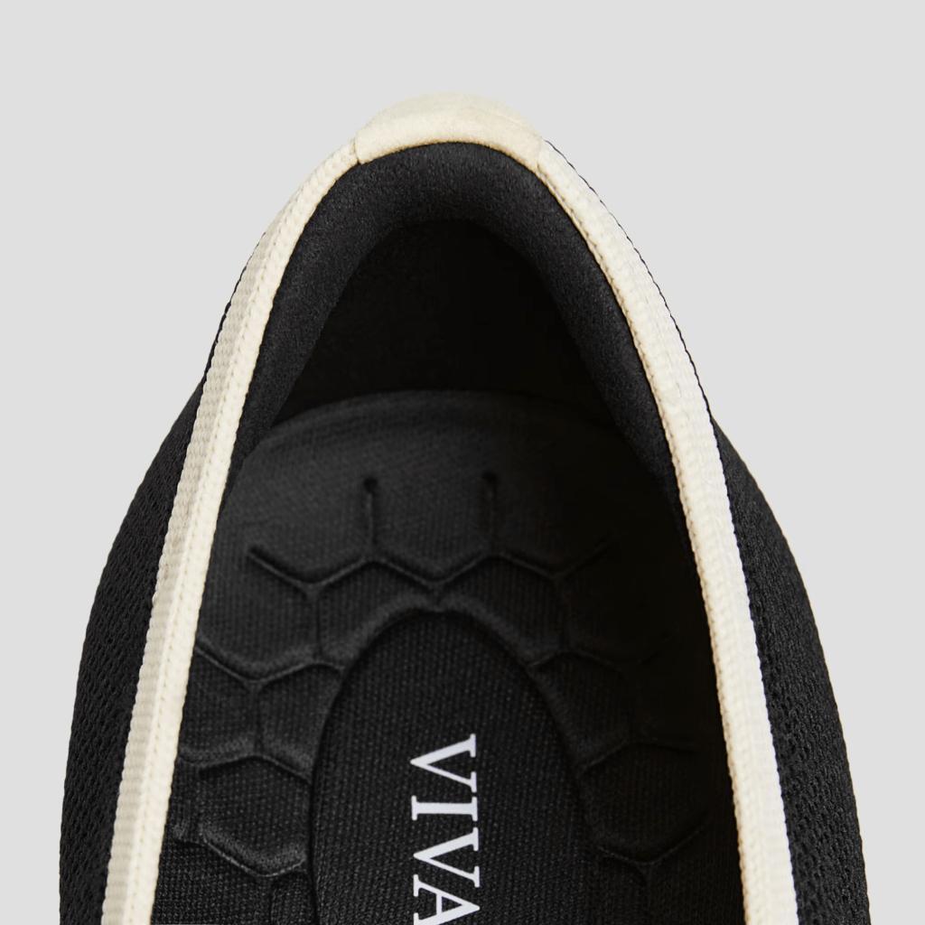 Vivaia Sepatu Wanita Round-Toe Platform Chunky Heel Loafers (Francesca) - Black Cream Ivory