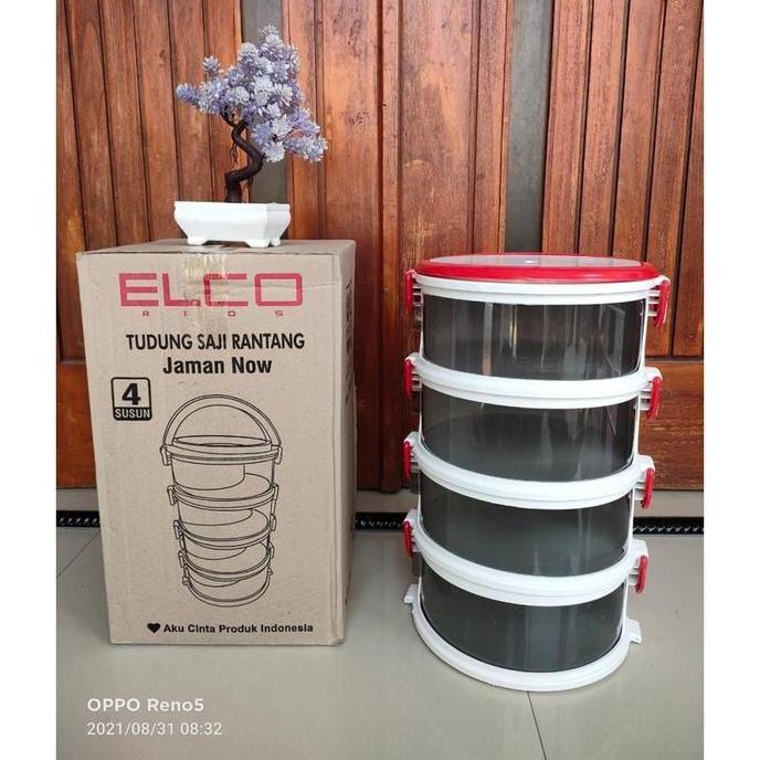 Tudung Saji Elco Rantang 4 Susun ( COD ) PS