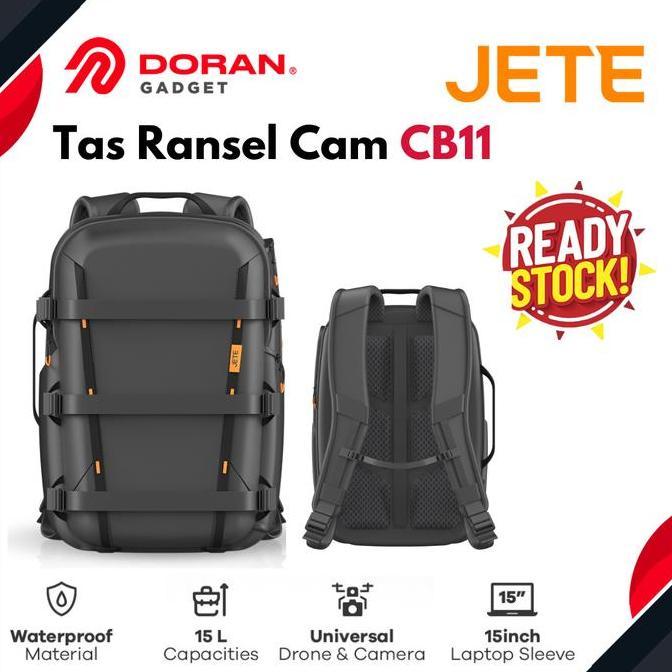 CASHBACK - JETE CB11 Tas Ransel Kamera Drone Mavic FPV Backpack Waterproof with Rain Cover - Tas Gen