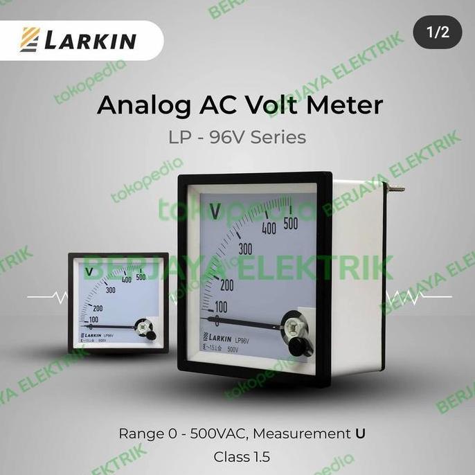 Promo Larkin Analog Volt Meter 500V Lp-96V Cod
