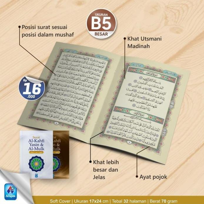 Buku Surat Al-Kahfi, Yasin & Al-Mulk