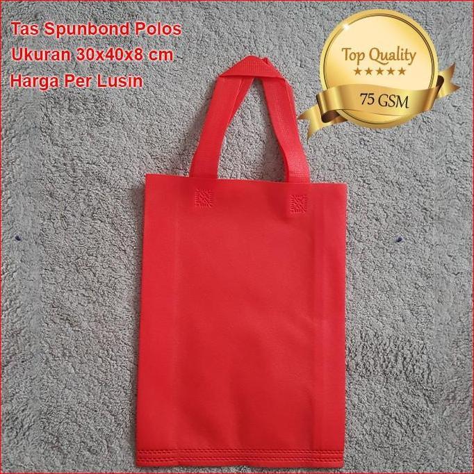 Tas Spunbond Merah 30x40
