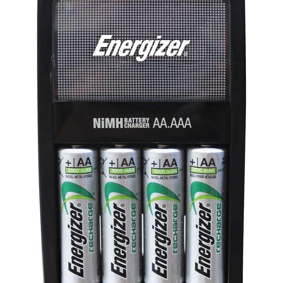 Homeyou- Charger Energizer Maxi Aa / Aaa + 4 Baterai Aa 2000 Mah Energizer Maxi
