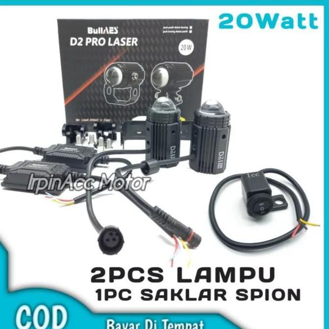 Barulampu D2 Laser Minidriving Led Foglamp Driver Kipas Moto Led Vinyx