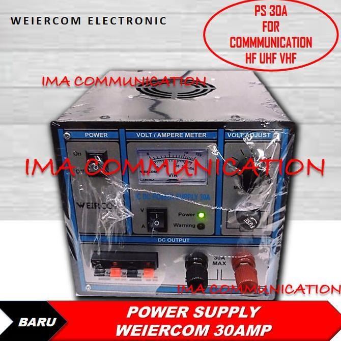 POWER SUPLY WEIRCOM 30A FOR HF UHF VHF ORIGINAL
