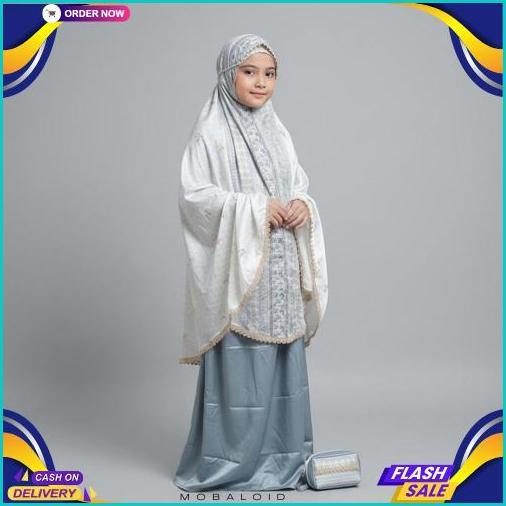 Diskon Lebaran Mukena Anak Armani Silk Premium 2In1 | Mukena Anak Mini Pouch Motif