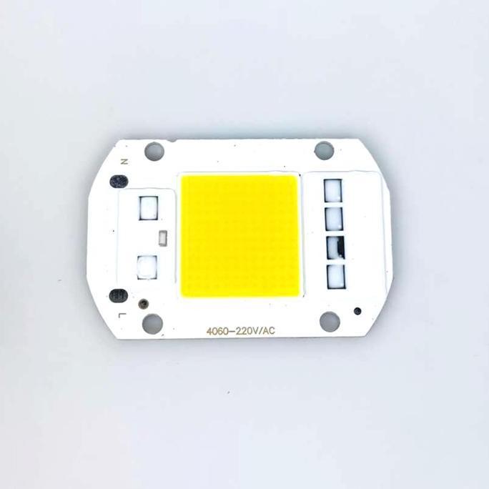 Raizo- Modul Led Hpl Ac 220V 7W 20W 30W 50W Mata Chip Cob Refill Lampu Sorot Cold Warm White Putih K