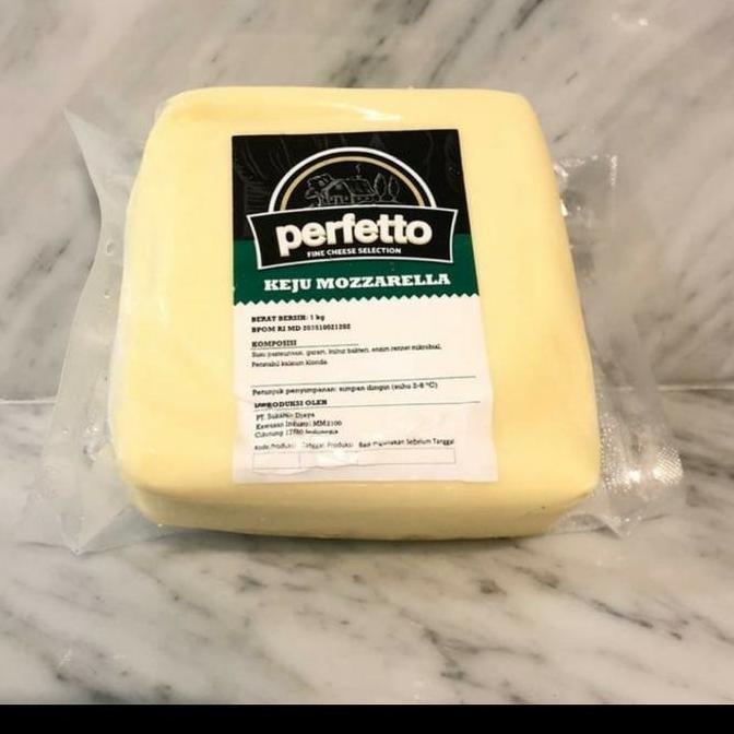 Runmilk- Keju Mozarella Perfetto 1Kg / Mozarella Cheese Perfetto 1Kg