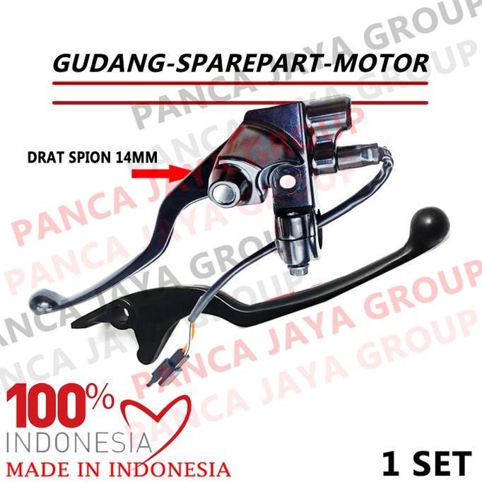 Dudukan Handle Spion Switch Rem Kanan Kiri Skywave Sky Wave Hayate 125