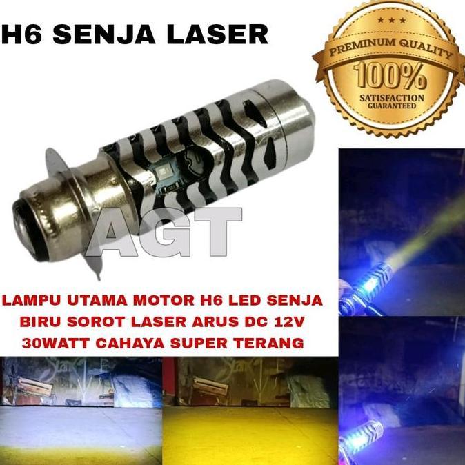 Lampu Utama Motor Led Laser Senja H6 Cahaya Super Terang / Lampu Depan Motor Led H6 Laser/H6 Senja