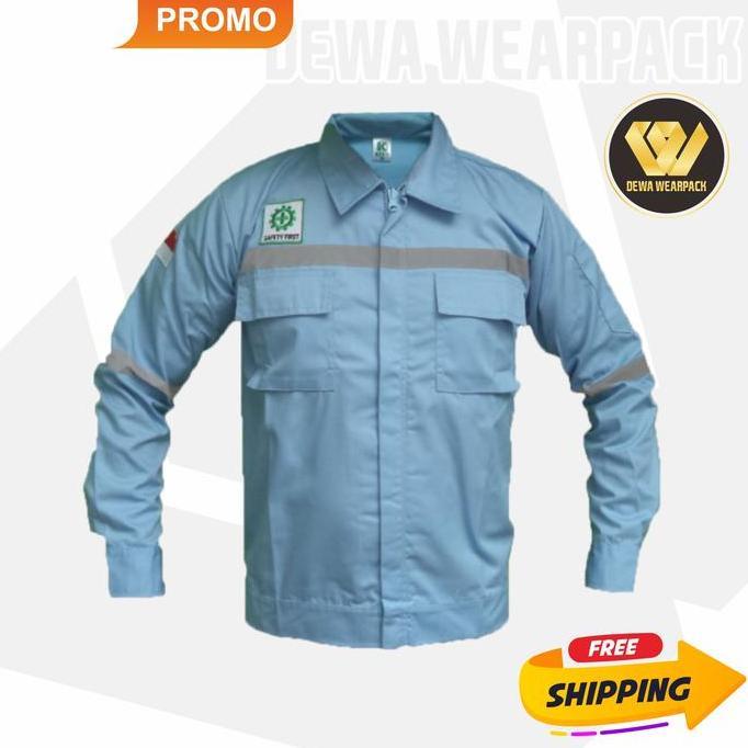 WEARPACK SAFETY BAJU BENGKEL ATASAN WARNA TELUR ASIN