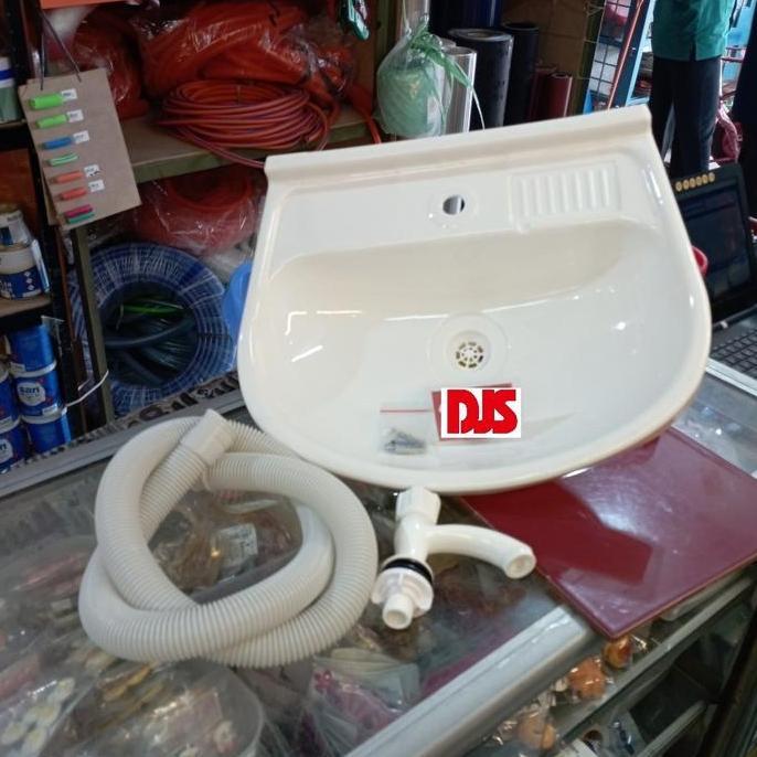 wastafel cuci tangan plastik set portable