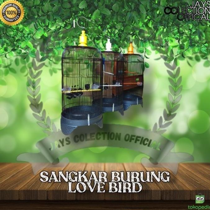 SANGKAR KANDANG BURUNG LOVEBIRD BESI KANDANG BURUNG BESI KAPSUL DIAMETER 33CM murah