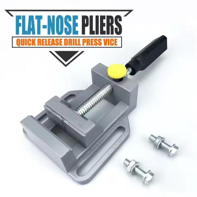 GAMYPAR Tanggem Penjepit Bor Mini Ragun Hoder Dudukan Mesin Bor Quick Release Penjepit Mini Ragum