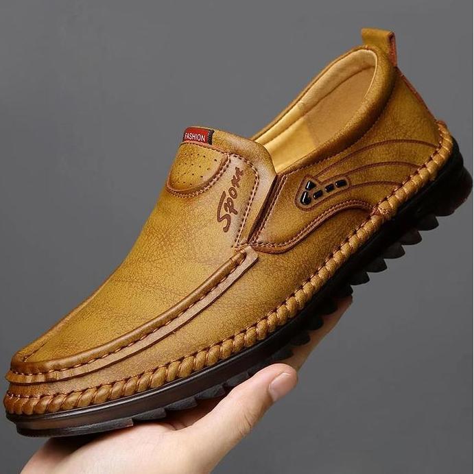 PAMATE Sepatu Pria Kulit Asli Terlaris Style Bisnis Santai Bahan Berkualitas Tinggi Cocok Semua Acar