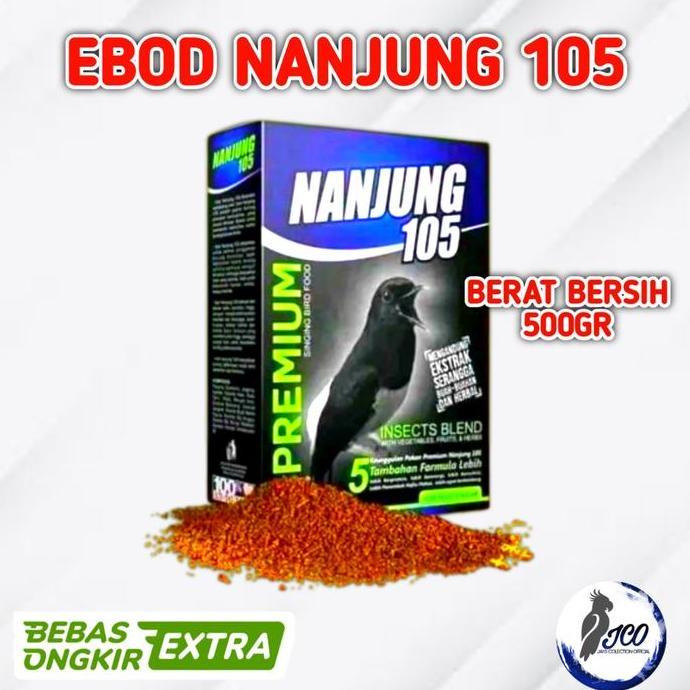 PUR BURUNG NANJUNG 105 VOER PELET EBOD JAYA PAKAN BURUNG NANJUNG murah