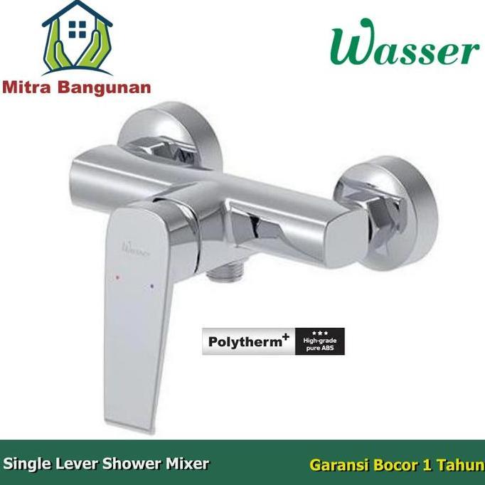 Kran Shower Mixer (Panas/Dingin) Wasser MSW-P200 Polytherm+ Teknologi Anti Karat & Korosi Garansi 1 