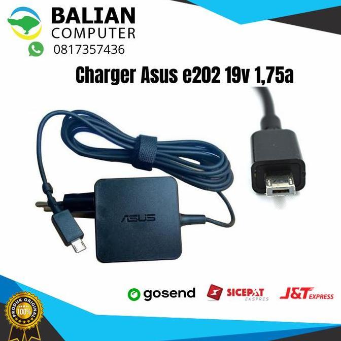 Adaptor Charger Laptop Asus e202 e202sa e202s x205 tp200 19v 1,75a Ori