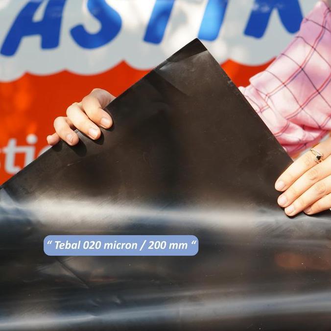 GEOMEMBRAN HDPE TEBAL 200 MICRON LEBAR 3 METER