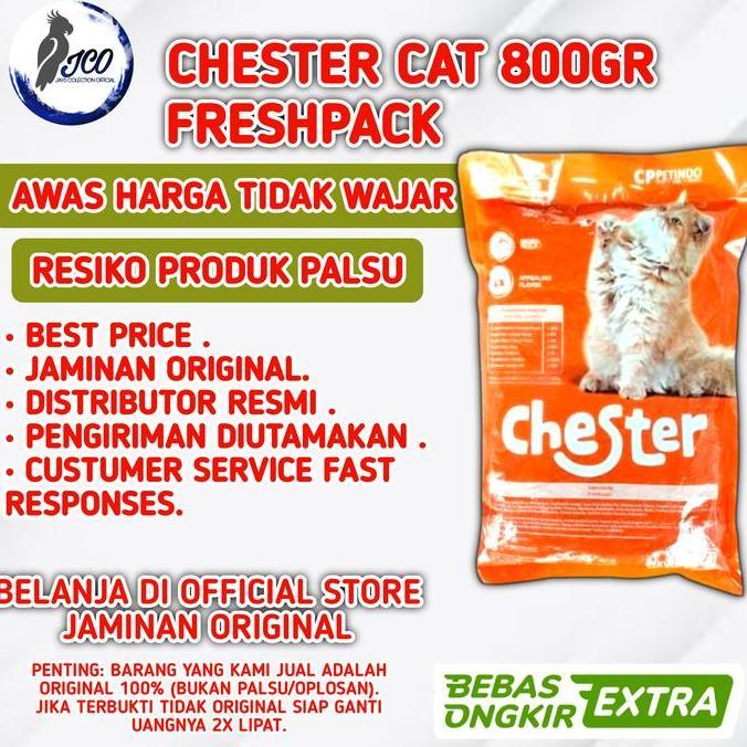 chester cat food 800gr freshpack makanan kucing chester cat tuna 800gr