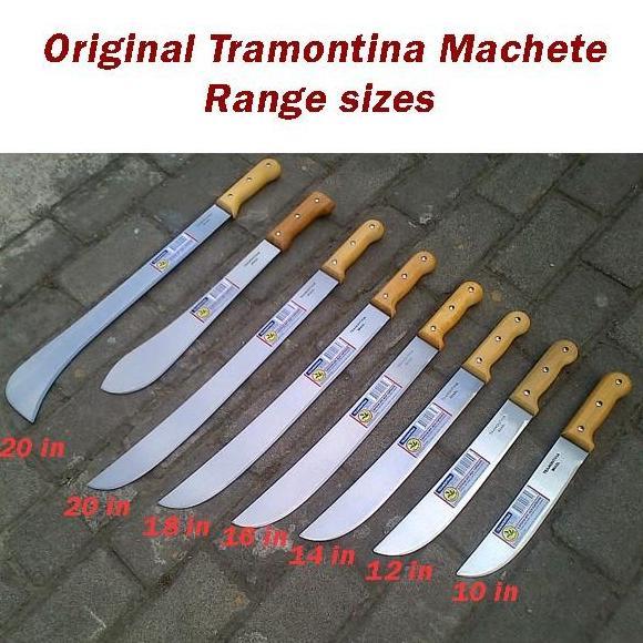 Made in Brazil Tramontina Golok parang 25cm Machete knife 10in panjang