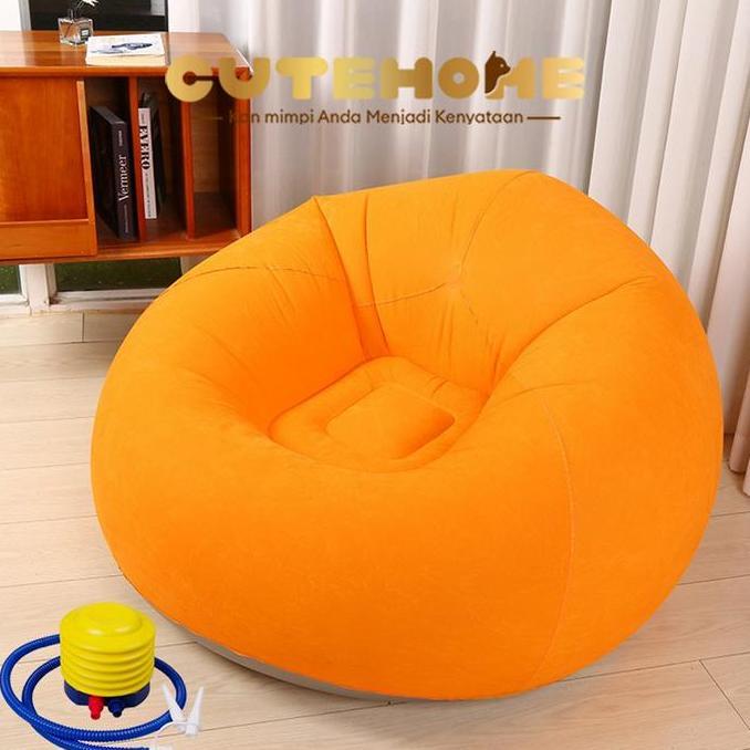 RAFENU Sofa malas berkelompok PVC baru yang dapat ditiup, dapat dilipat, dapat disimpan, ruang tamu 