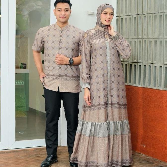 Zalifa Dress Eid Series Terbaru Raya Collection Lebaran Keluarga Koko Baju Wanita Couple Gamis Musli
