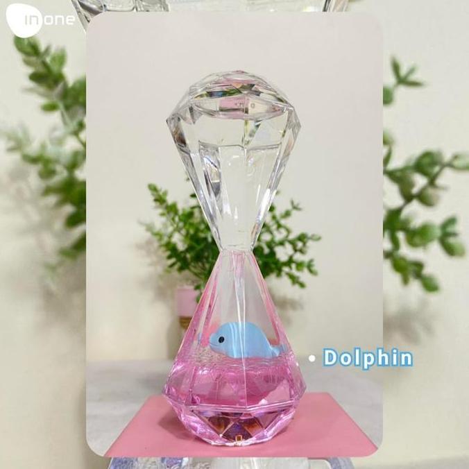 Inone Pajangan Dekorasi Jam Pasir Millenial Cute Dolphine Oil Drop Orn