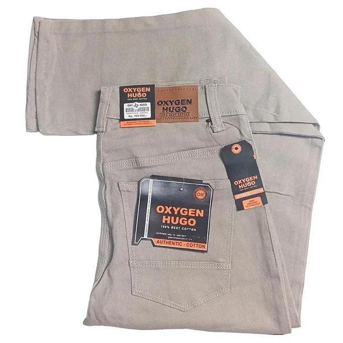 Celana Jeans Oxygen Hugo Casual Denim Bahan 100% Best Cotton Original Pria Panjang Slim Fit Katun