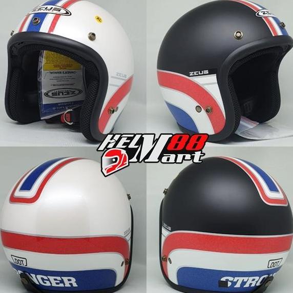 Helm Zeus 385C Retro Motif K63 zeus classic helm retro zeus zs385