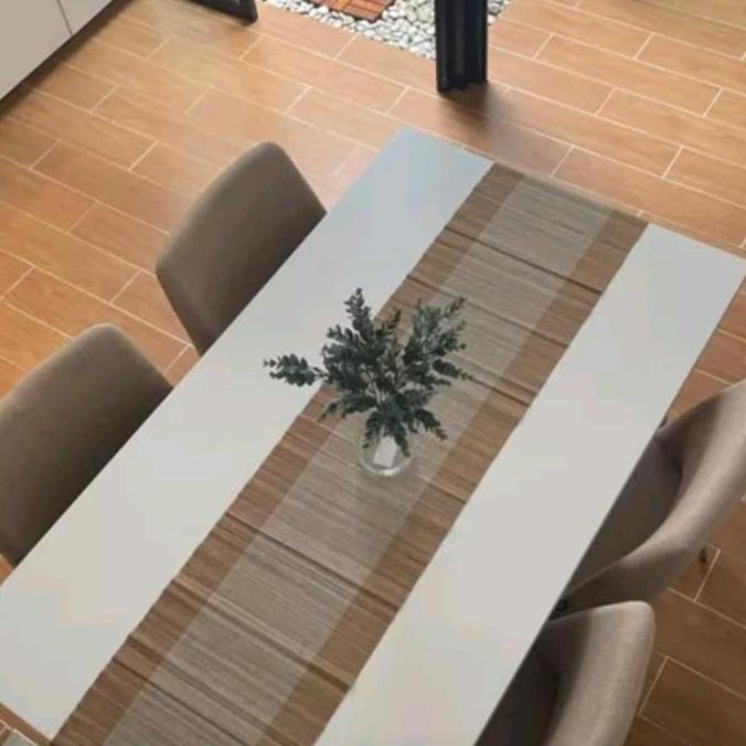 Table Runner Tenun Mendong Taplak Meja Makan Panjang 150 cm dan 200 cm
