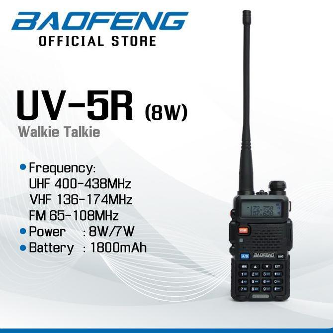 Baofeng Uv-5R (8W) Walkie Talkie Ht - Baofeng Indonesia