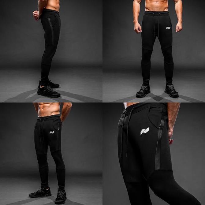 NEVERES Leather Stripe Jogger HS