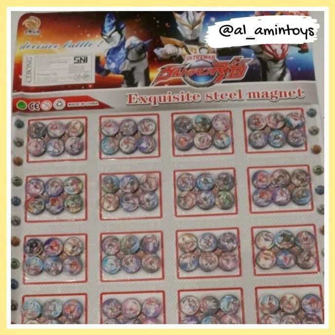 Mainan magnet kancing karakter