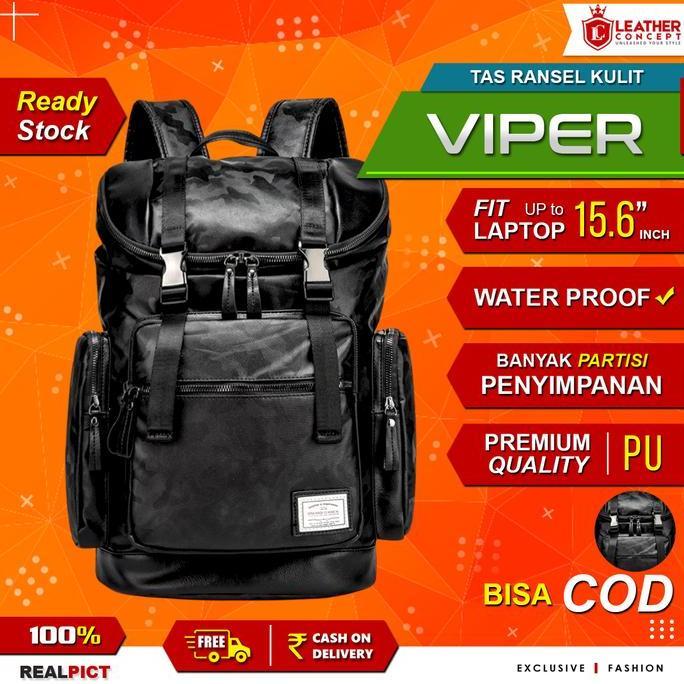 Tas Ransel Pria Kulit / Ransel Kulit Pria / Backpack Kulit Pria VIPER