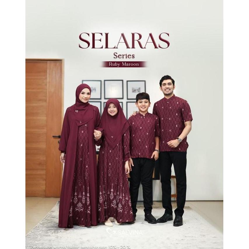 ready selaras series,gamis salvina hijab original ramadhania series Baju Keluarga Sarimbit Couple Le