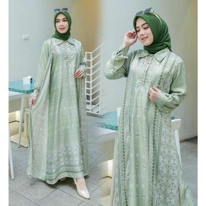 Warna Warni Brand SARIMBIT BAJU KELUARGA SENIA MAXI FULL MOTIF FASHION MUSLIMAH MUSLIM GAMIS TRENDY/