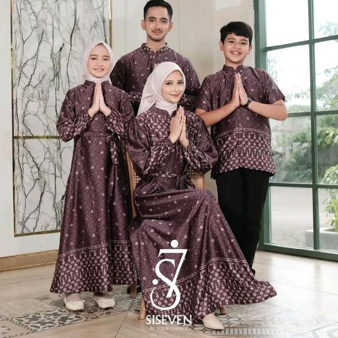 SET FAMILY ETNIK SERAGAM KELUARGA LEBARAN 2026 GAMIS WANITA DEWASA GAMIS ANAK KOKO AYAH DAN KOKO ANA
