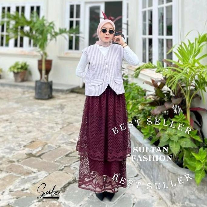 SF - Yalima Skirt / Rok Burkat 2 Layer / Rok Burkat Premium