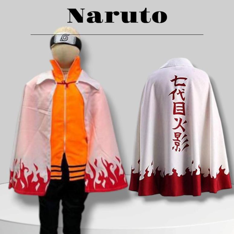 NEW Jubah Anime Cosplay Naruto Hokage 7 Versi Batwing Tali [terbaik][terlaris]