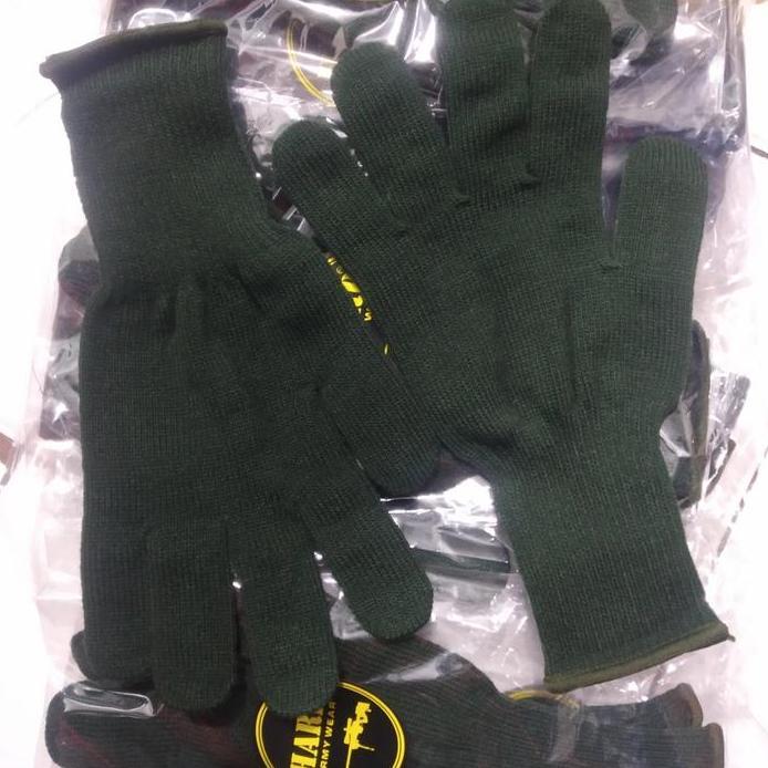 Ready Sarung Tangan kain hijau Army