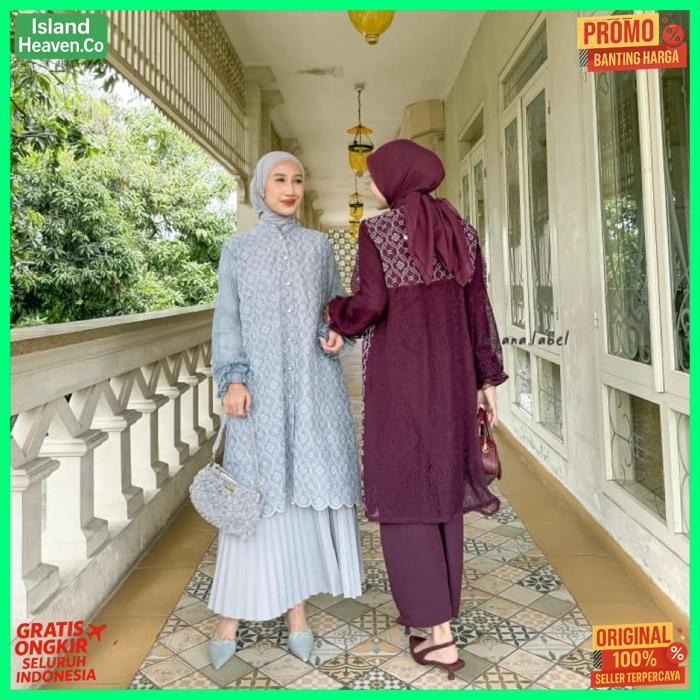 Best Seller Locana Label Aluna Tunic Lace Premium Formal