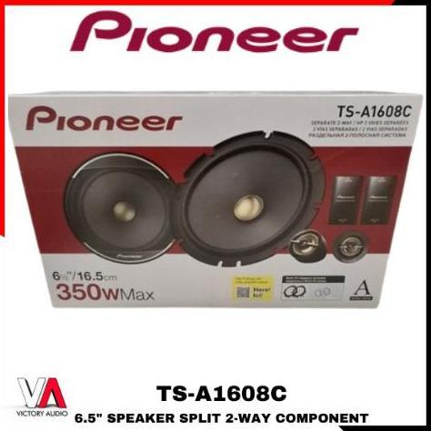 Grosir Speaker Split 2-Way Component System 6.5 Inch Pioneer Ts-A1608C Midbass + Tweeter + Crossover