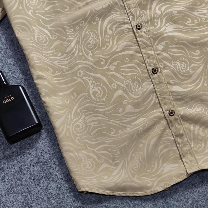 Kemeja Embos Sultan Lengan Pendek Pria Coksu Yakuza Casual Slimfit