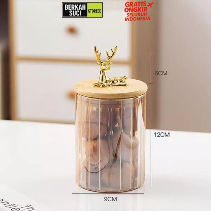 Sale Toples Makanan Serbaguna Toples Gold Toples Aesthetic Toples Kue Toples Kaca Lebaran Toples Kac