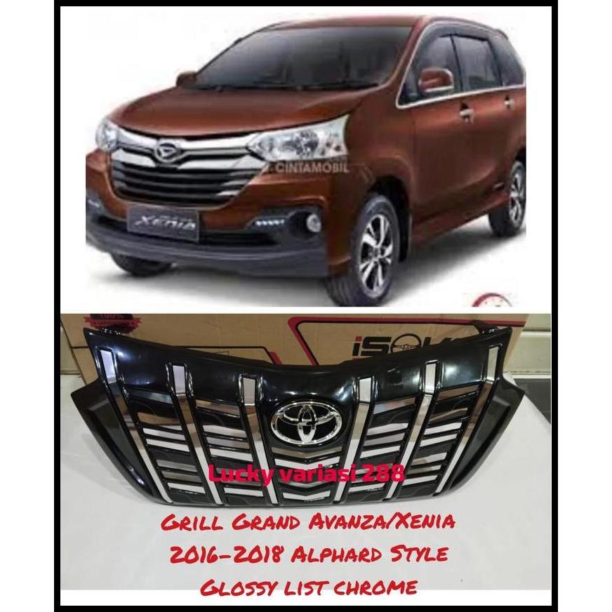 TERLARIS GRILL DEPAN GERIL GRAND AVANZA XENIA 2016 2017 2018 MODEL APOLLO GRILL MODEL ALPHARD GRAND 