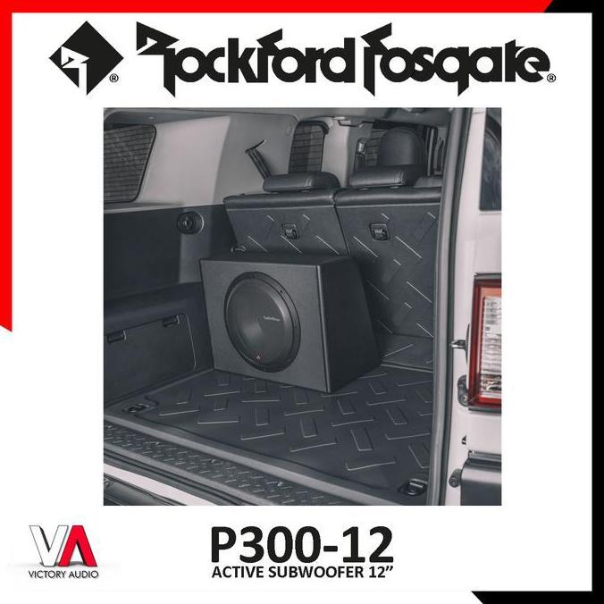 Murah Subwoofer Aktif Rockford Fosgate P300-12T Active Sub 12 Inch Built In Power Amplifier Original